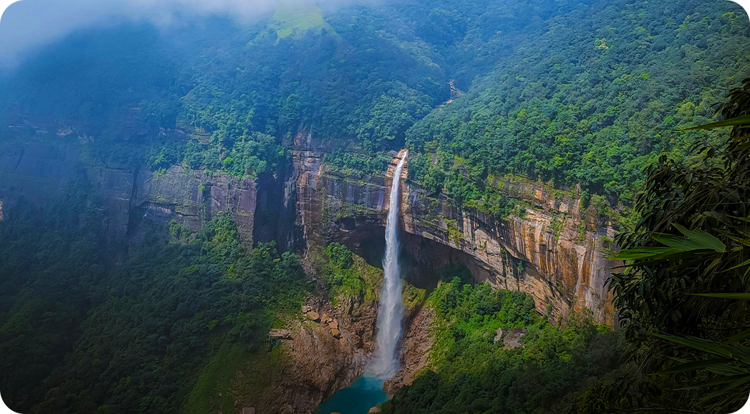 Nohkalikai Waterfall Meghalaya